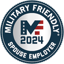 Military Friendly Spouse Employer Award 2024 Badge